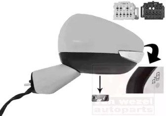 VAN WEZEL 0979827 -  Наружное зеркало